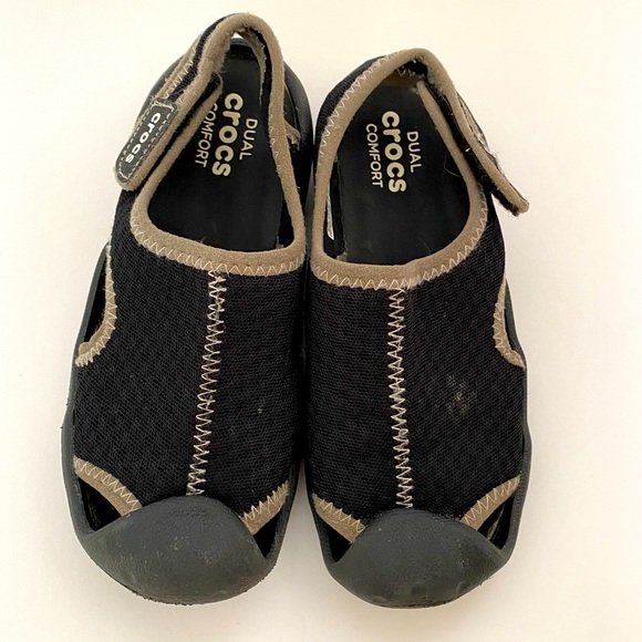 Crocs Dual Comfort Black Water Shoes Size 13 - Picture 3 of 5